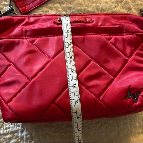 Lug Red Quilted Shoulder Bag - Picture 14 of 16